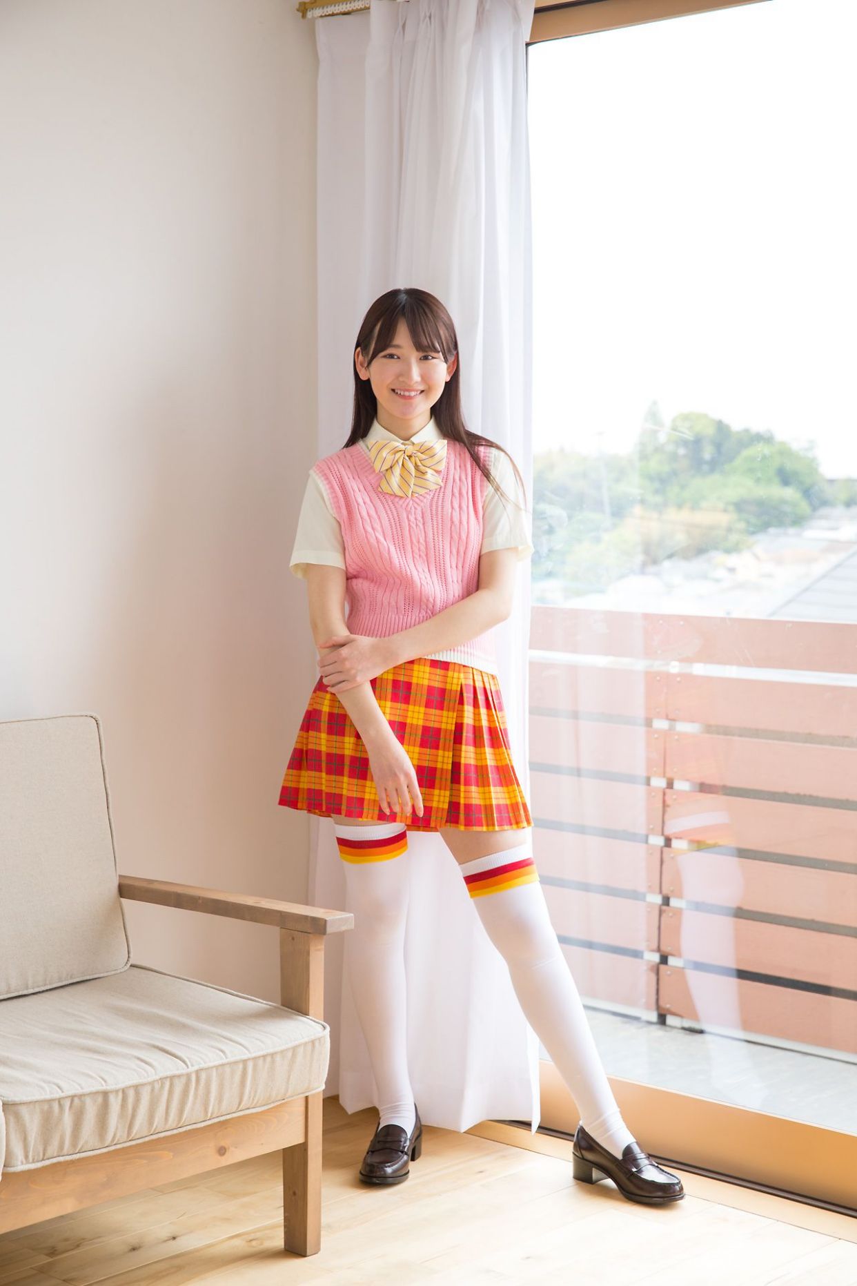 近藤あさみ - 针织毛衣校裙写真