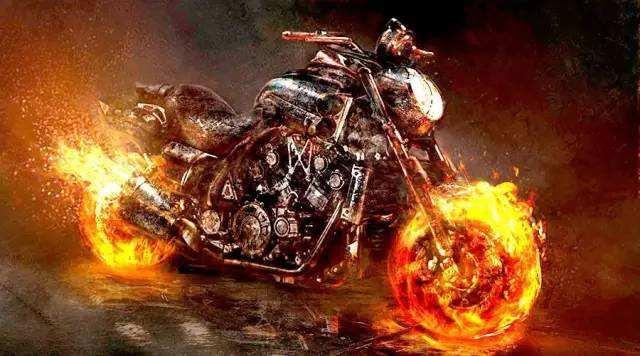 恶灵骑士骑摩托图片