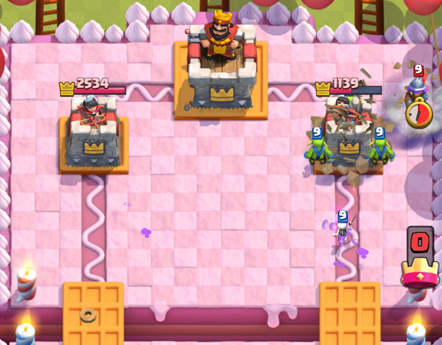 皇室战争:"小陈套"实战解析,以攻代守,不行就换路!