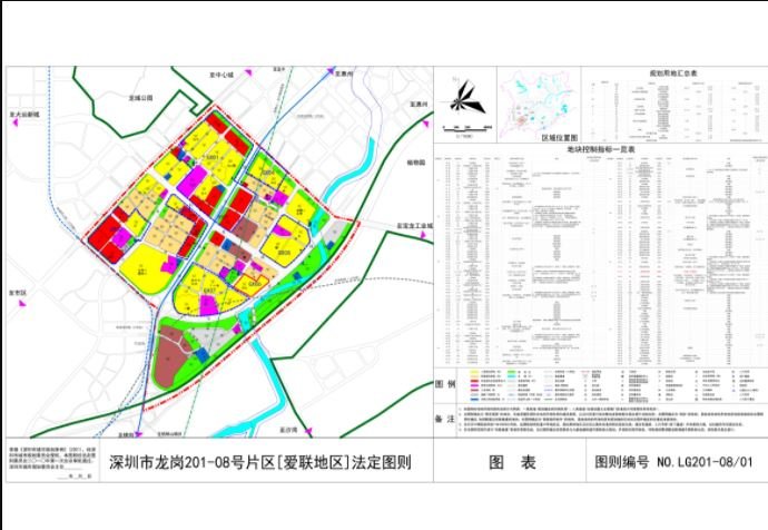 深圳近日曝光龙岗爱联片区有块土地分开为二块 有住宅规划