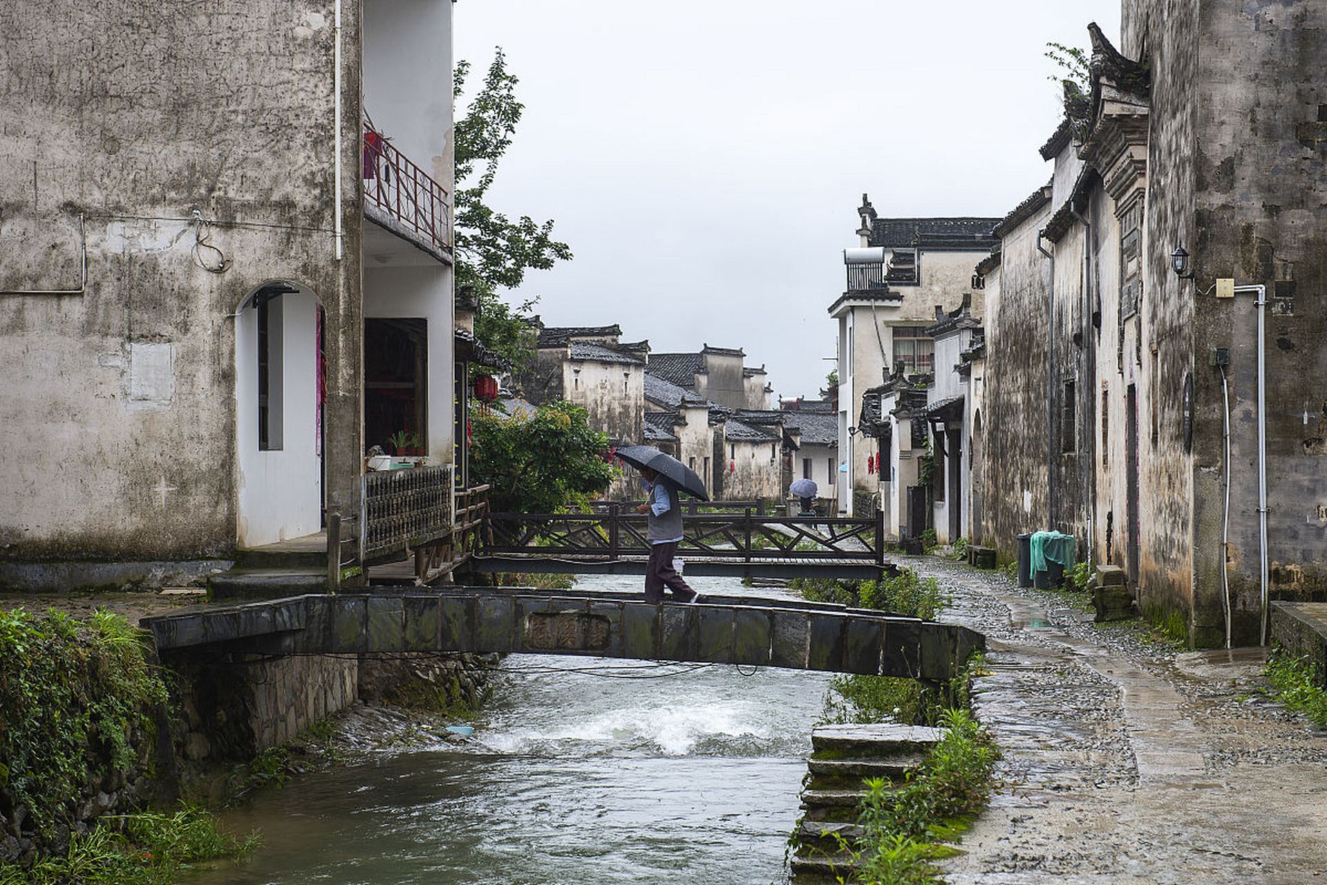 西溪南湿地古村落图片