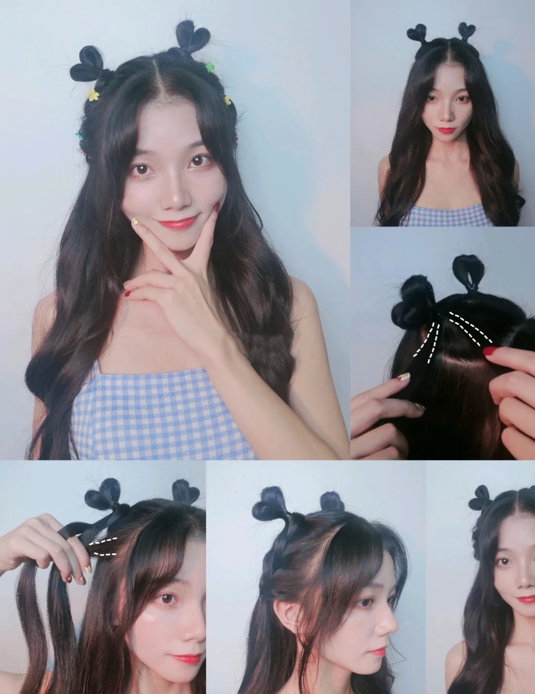 2020年又火了一种新"扎发",叫"爱心云朵头",减龄时髦不挑人