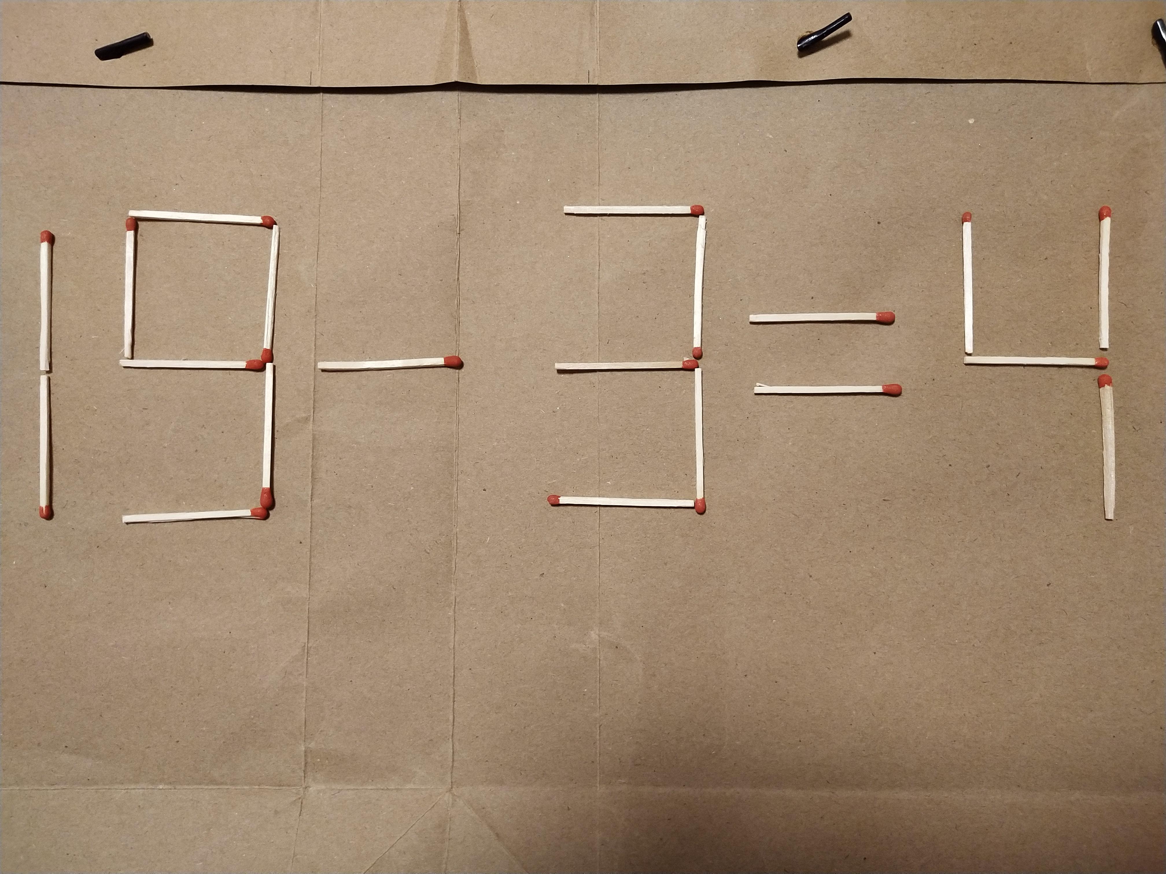 智力题:移动一根火柴使等式成立,我用了68秒你能更快吗?