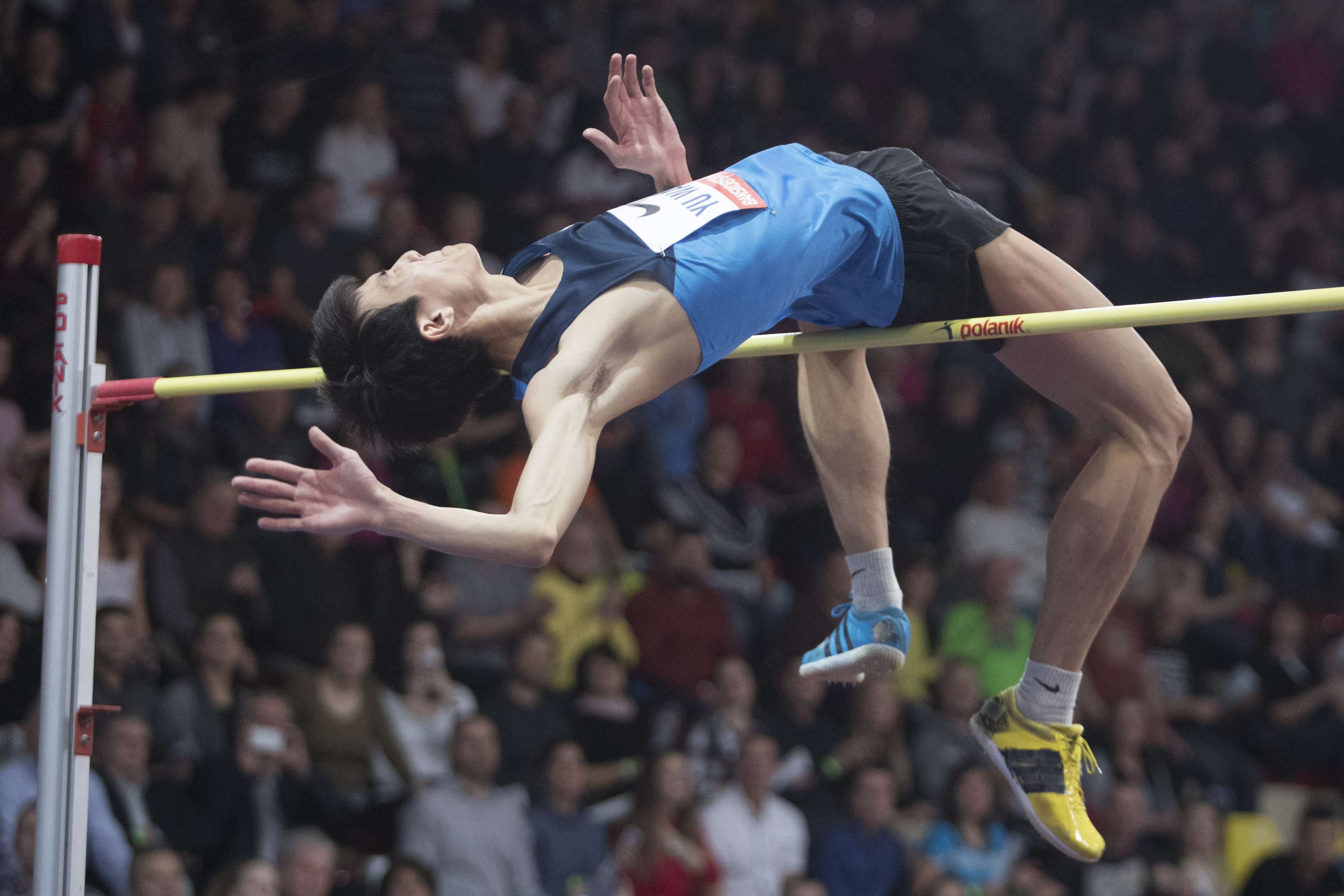 (体育)(3)田径——国际室内跳高赛:中国选手王宇夺冠