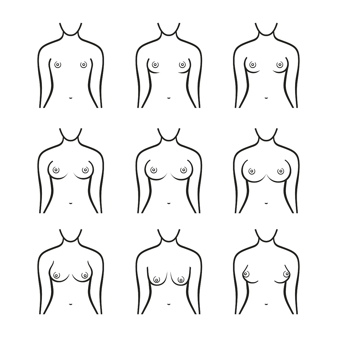 女性的胸型有几种分类?