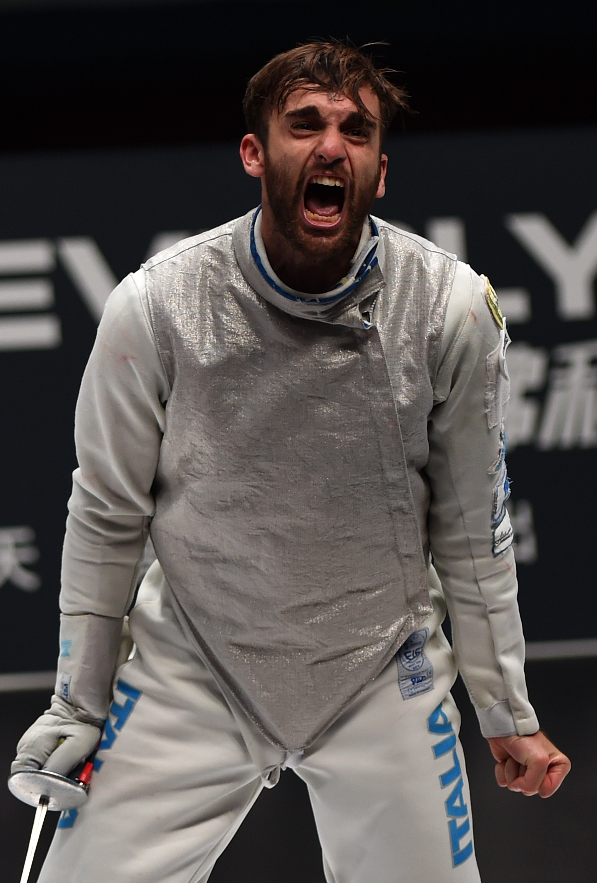 击剑——世锦赛:意大利队夺得男子花剑团体冠军(2)