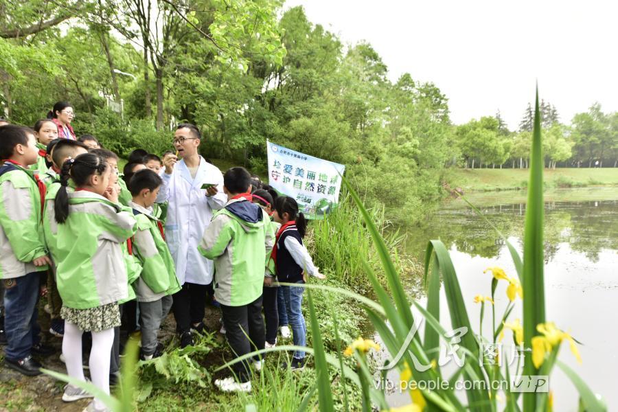 合肥:小学生体验水质检测 树立环保意识