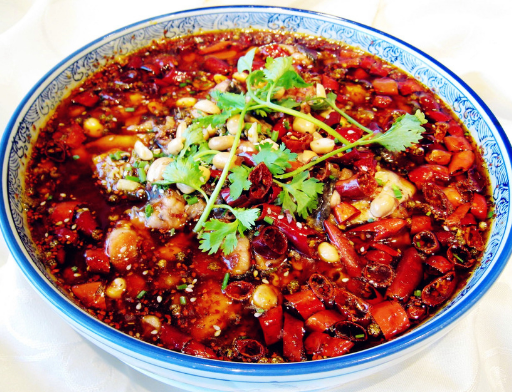 水煮鱼油而不腻,辣而不燥,肉质滑嫩,高清图片赏析