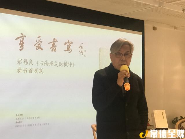 张锡良《书法形式论批评》新书在常德首发