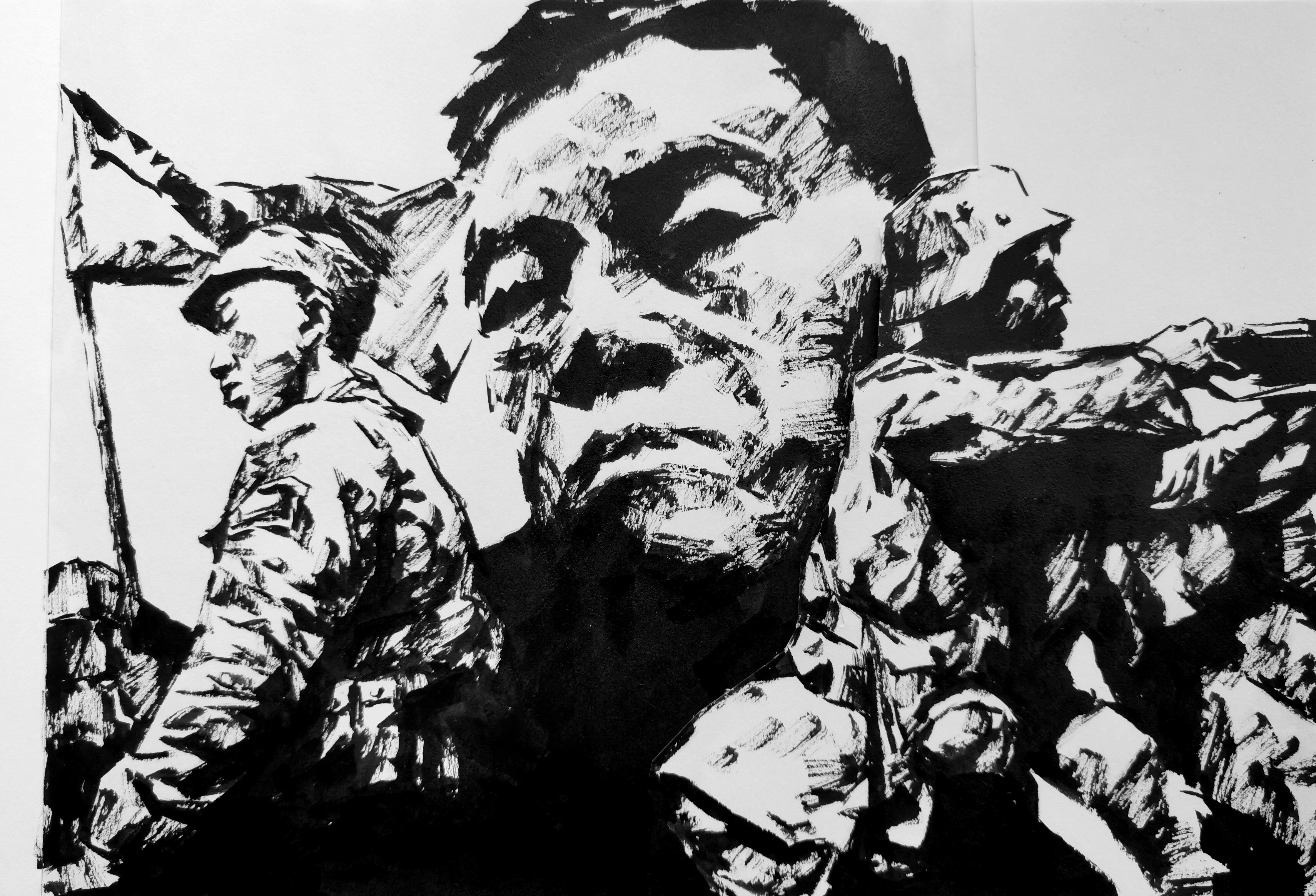 素描绘画资料,二战时期的中国军队