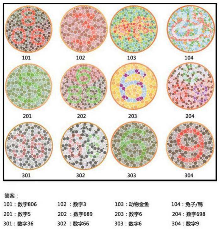 考驾照第一步便是色盲测试,倘若仅能看出数字6,体检都