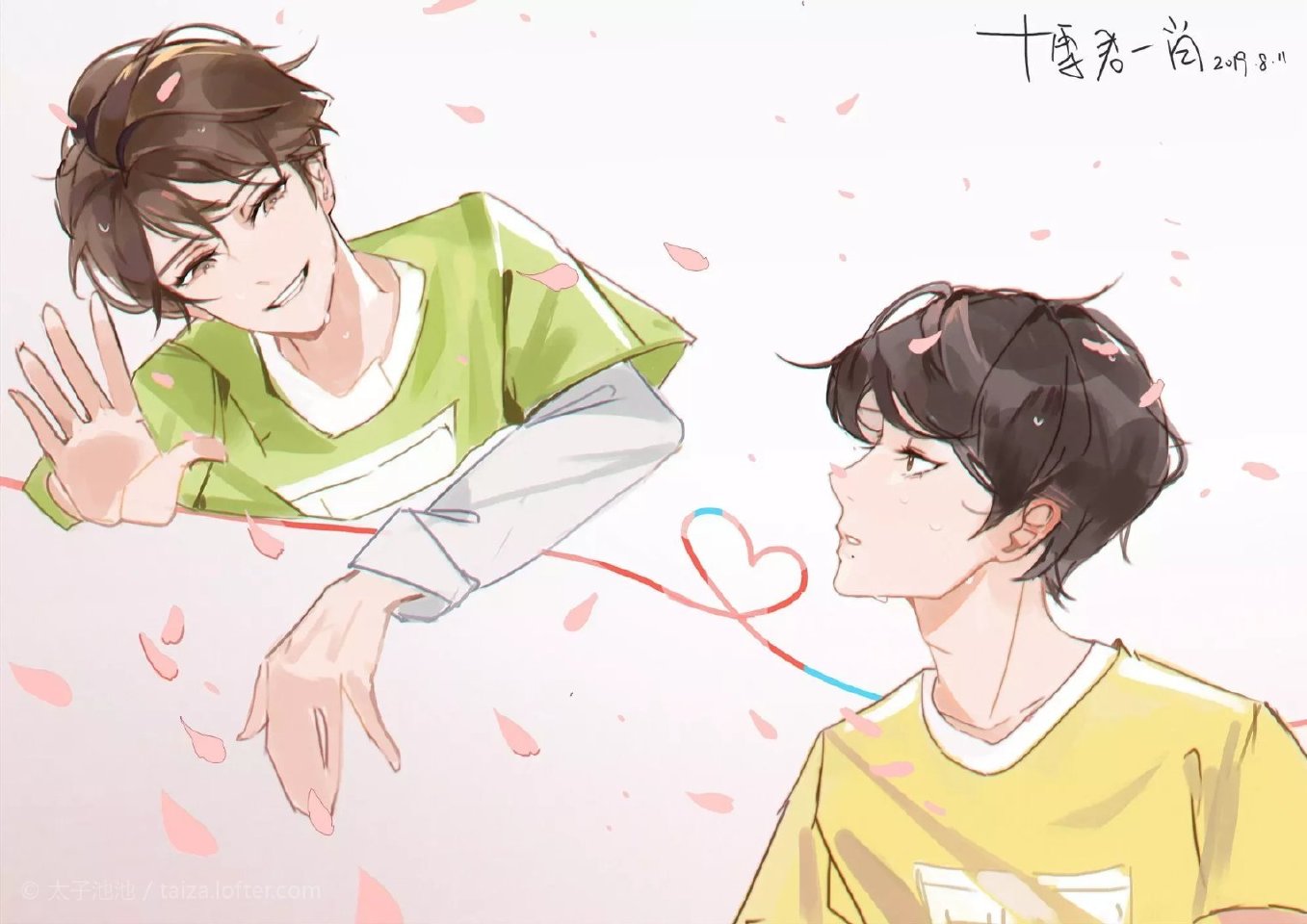 肖战王一博手绘,以及蓝忘机魏无羡手绘,很像的哦