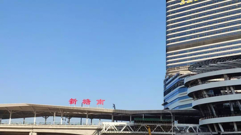 广东穗深城际铁路的起点车站——新塘南站