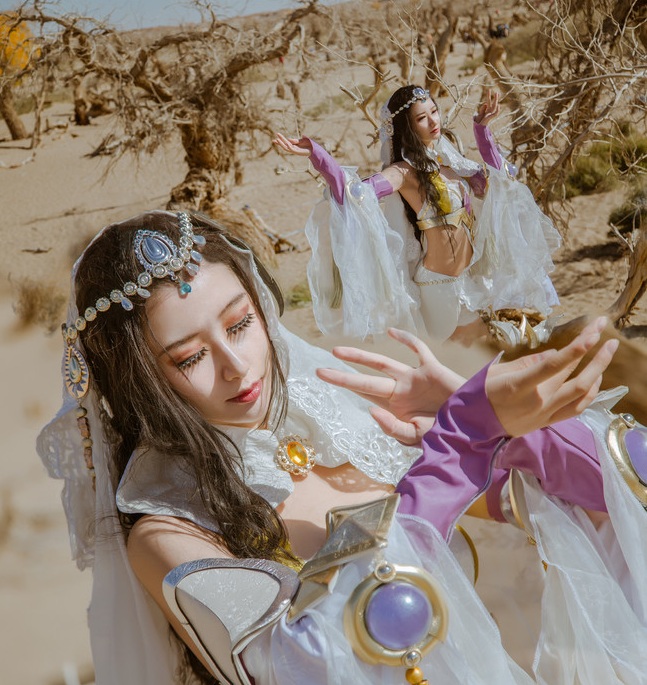 王者荣耀cos:貂蝉异域舞娘,超美实景 性感身材,吹爆小姐姐!