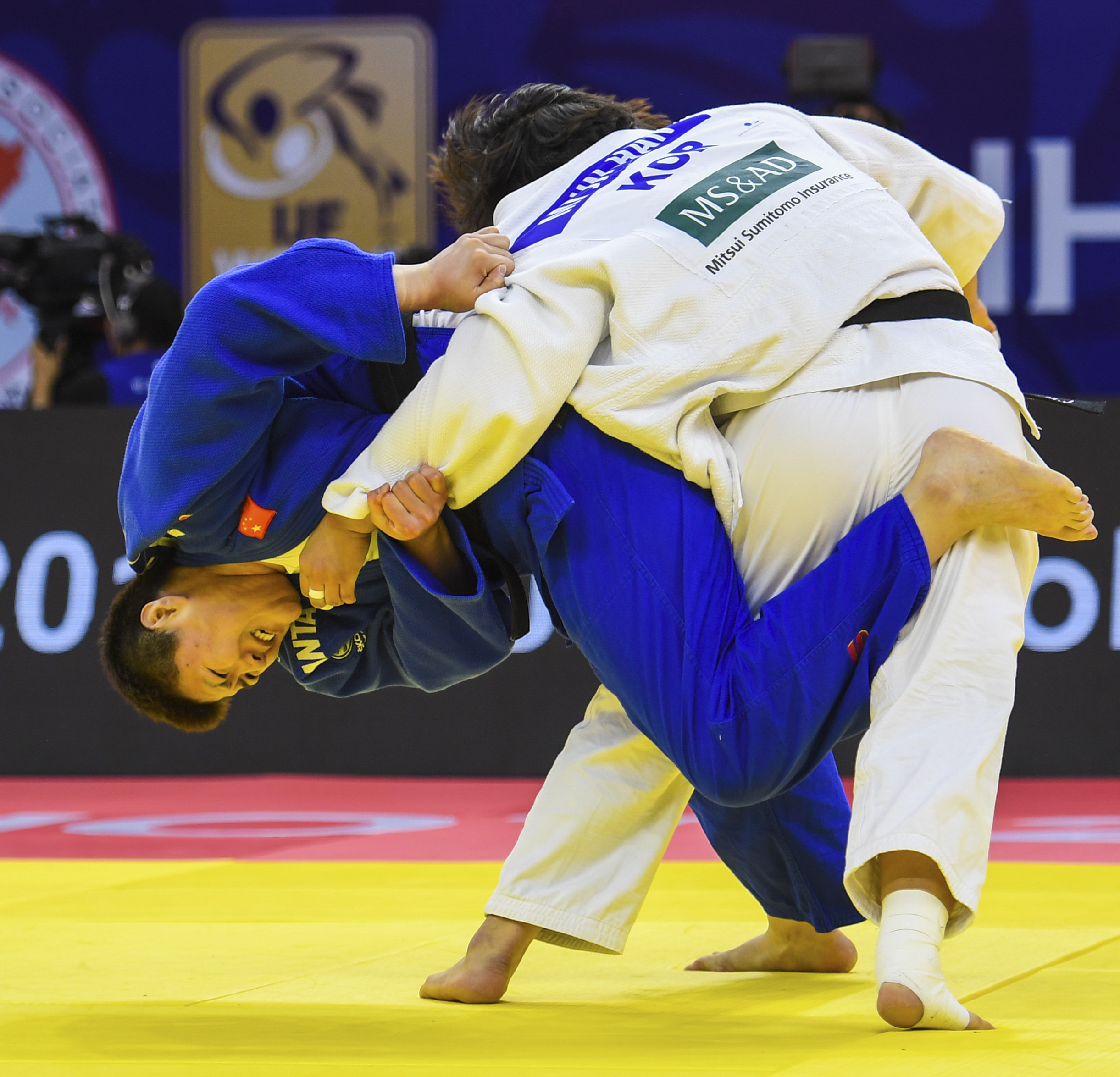 柔道——世界大奖赛(呼和浩特站):王彦获女子78公斤以上级铜牌(1)