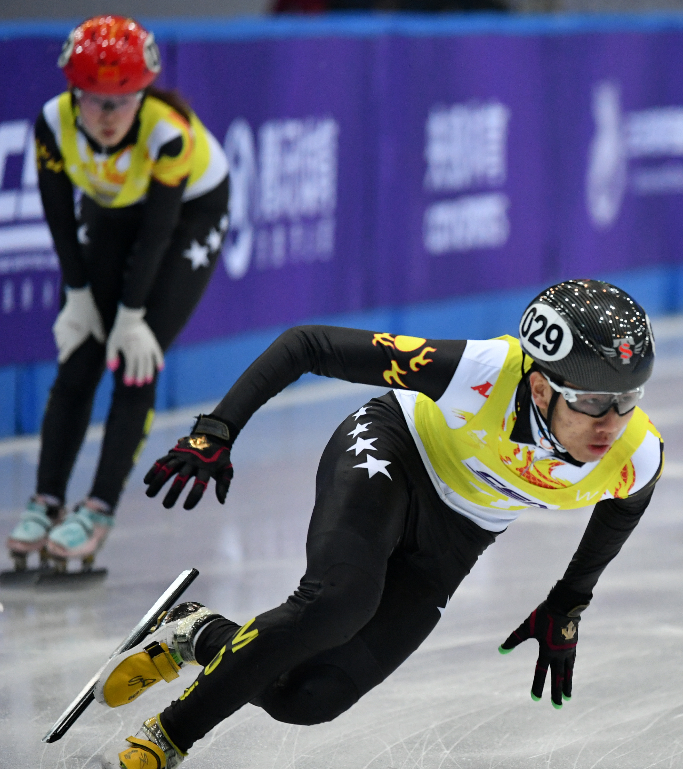 男女混合接力短道速滑图片