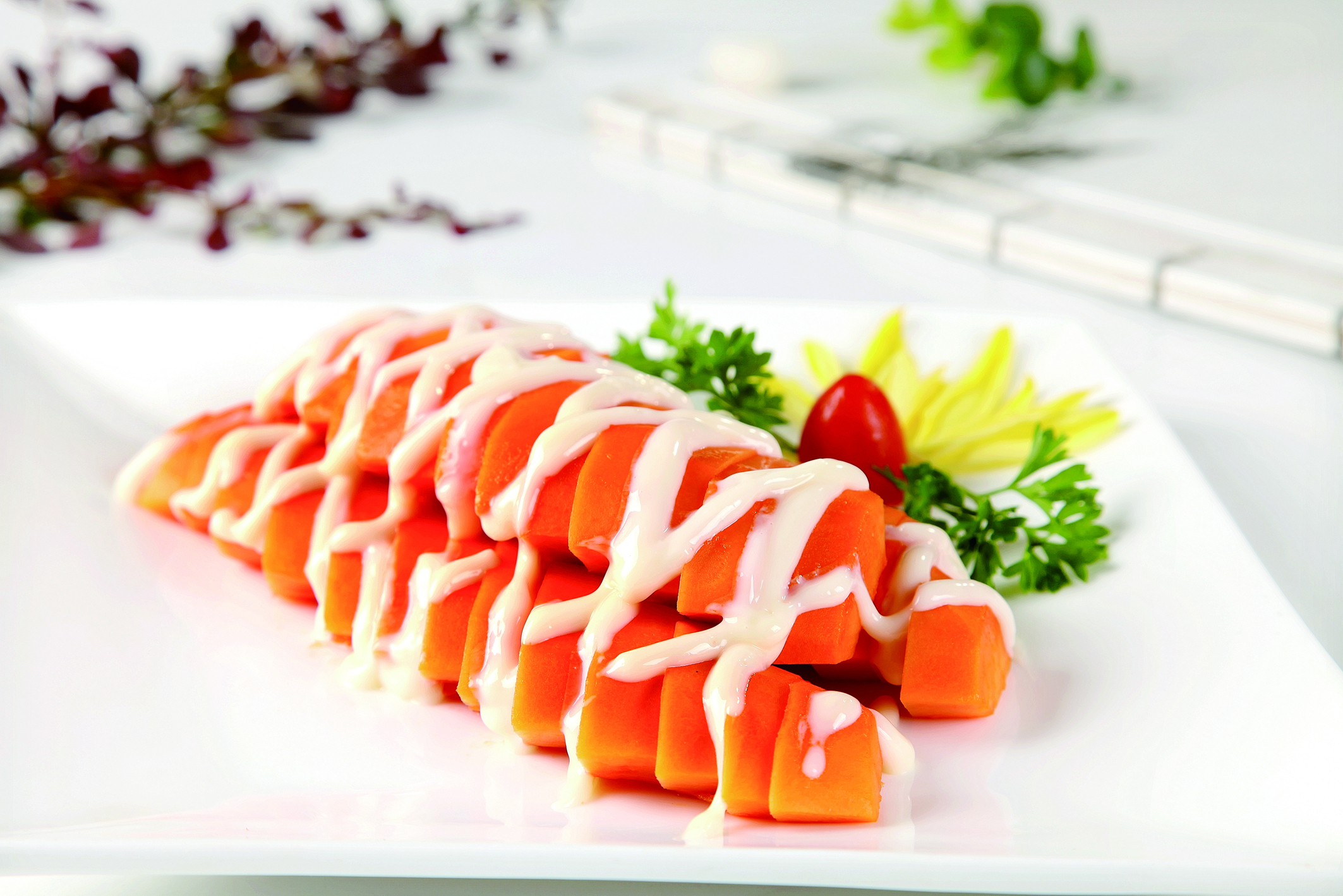 每日推荐六道美味佳肴:六道美味鲜嫩的美食,木瓜沙拉