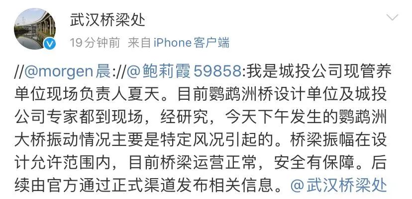 「热点」武汉鹦鹉洲长江大桥桥面出现晃动，感觉像坐过山车？官方最新回应