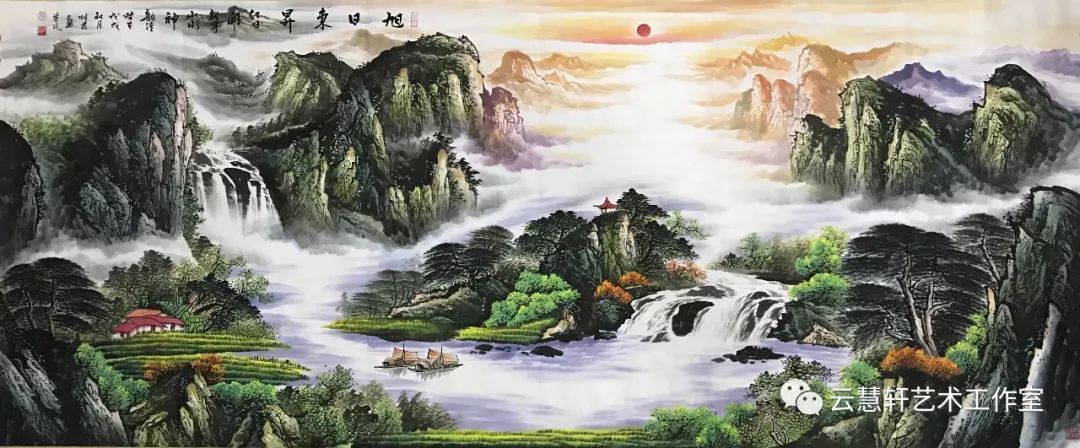 中国当代画家房明君作品欣赏—山水篇