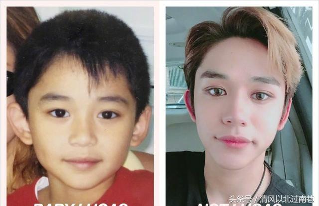 出道两年一直被吐槽颜值的nct,童年照晒出人家根本就是从小帅到大