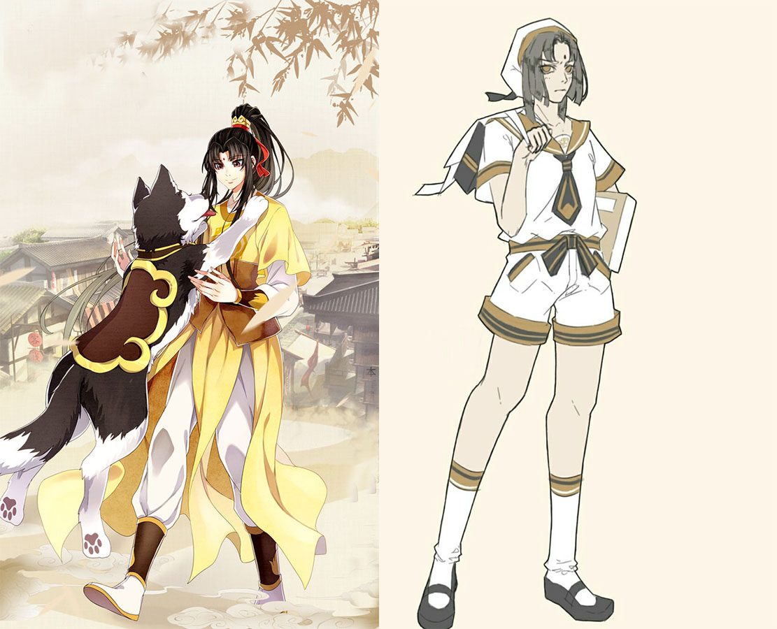 魔道祖师现代校服图片