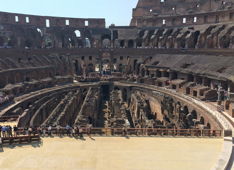旅游风景:罗马斗兽场的内部结构,当年是如何繁华与惨烈