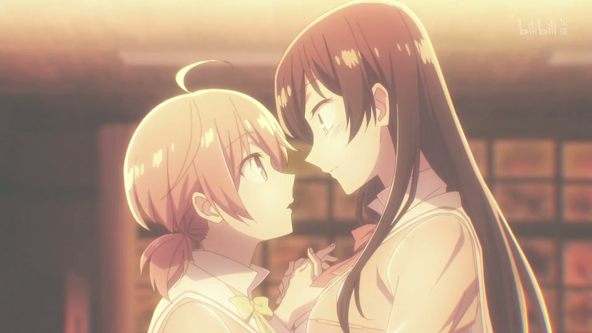 终将成为你:硬核百合动漫,女主第1集被告白,第2集就亲上了!