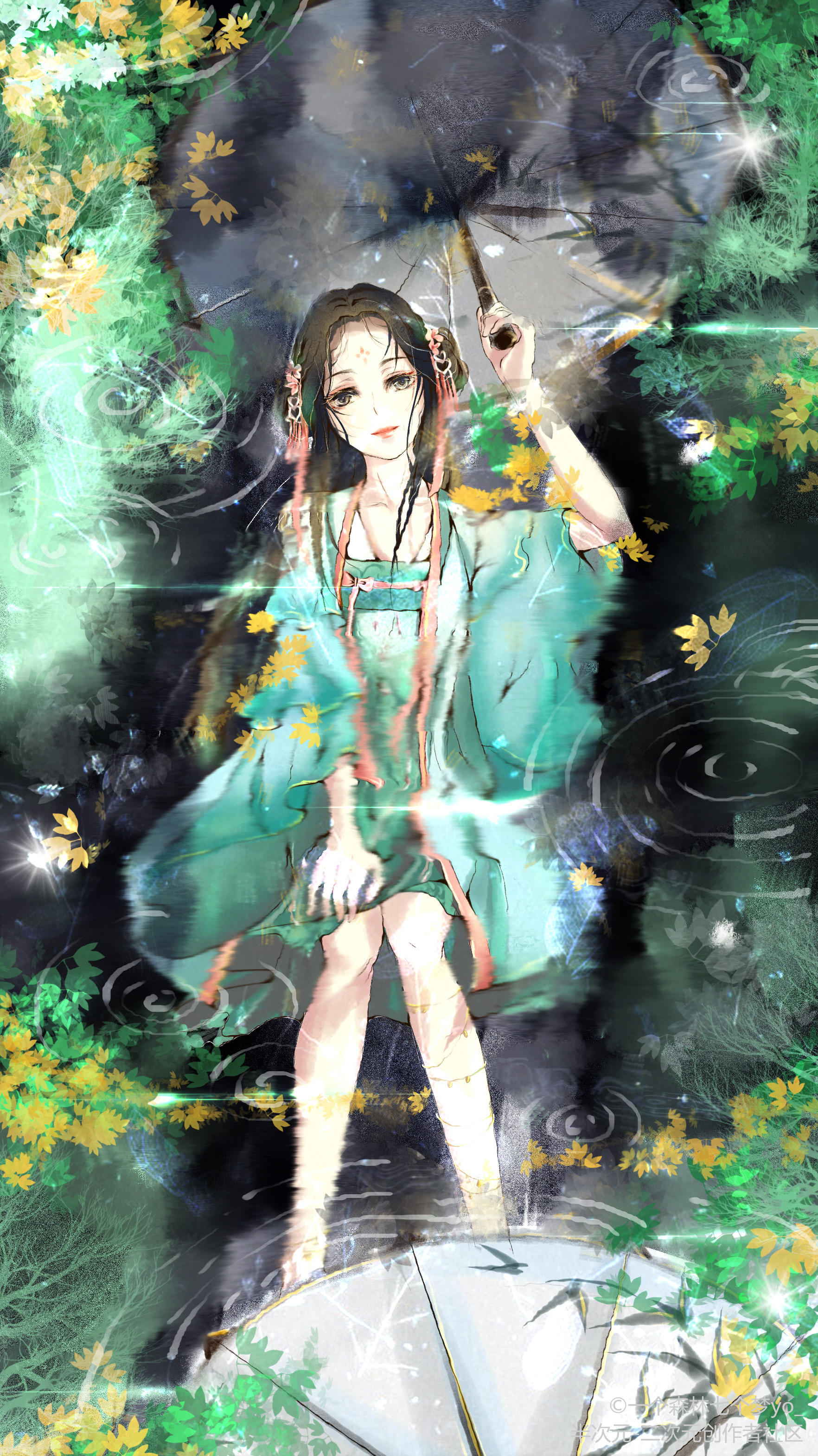 古风手绘唯美动漫女生头像,水墨丹青,动人心弦!