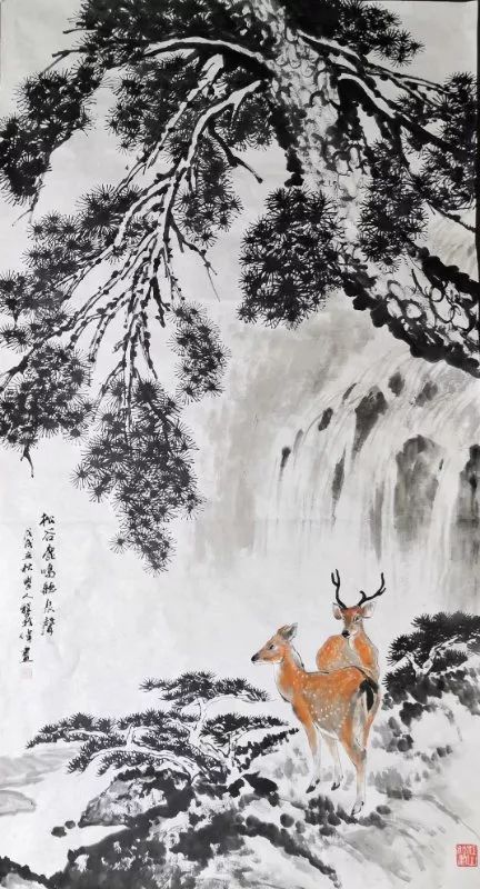 人迹于山—程义伟山水画