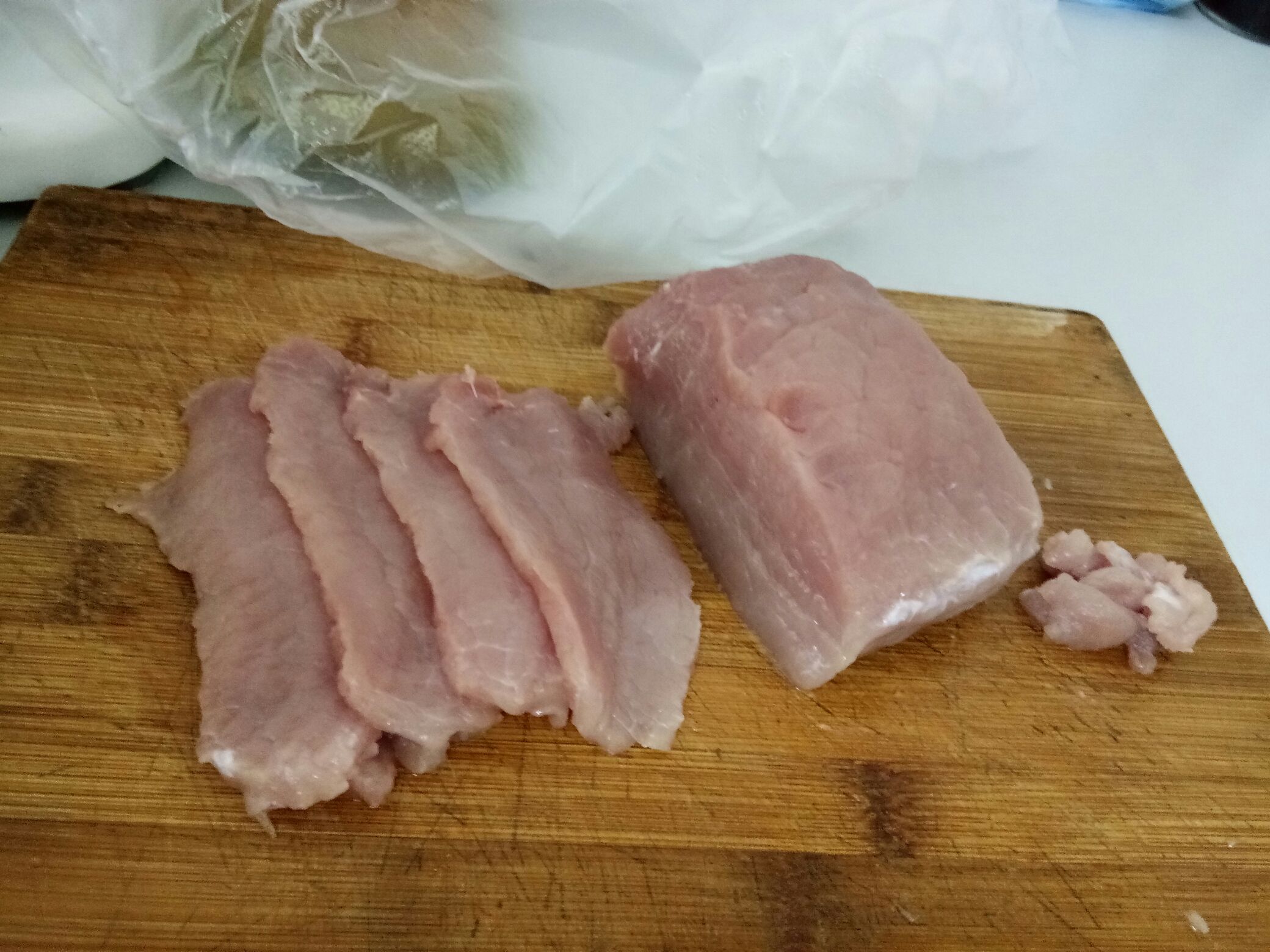 猪肉垛子肉制作过程图片