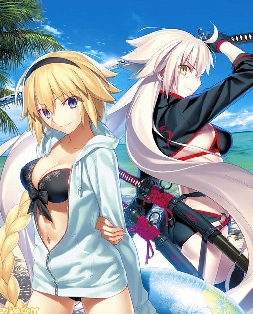 fgo:日服泳裝活動時間確定,參與即送黑貞,神秘泳裝少女登場