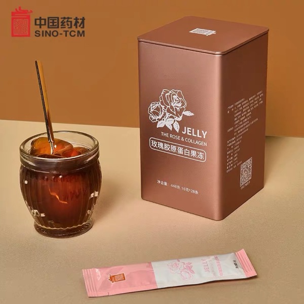 龙印中国药材新品玫瑰胶原蛋白果冻黄精瓜拉纳果冻,荷叶决明果冻