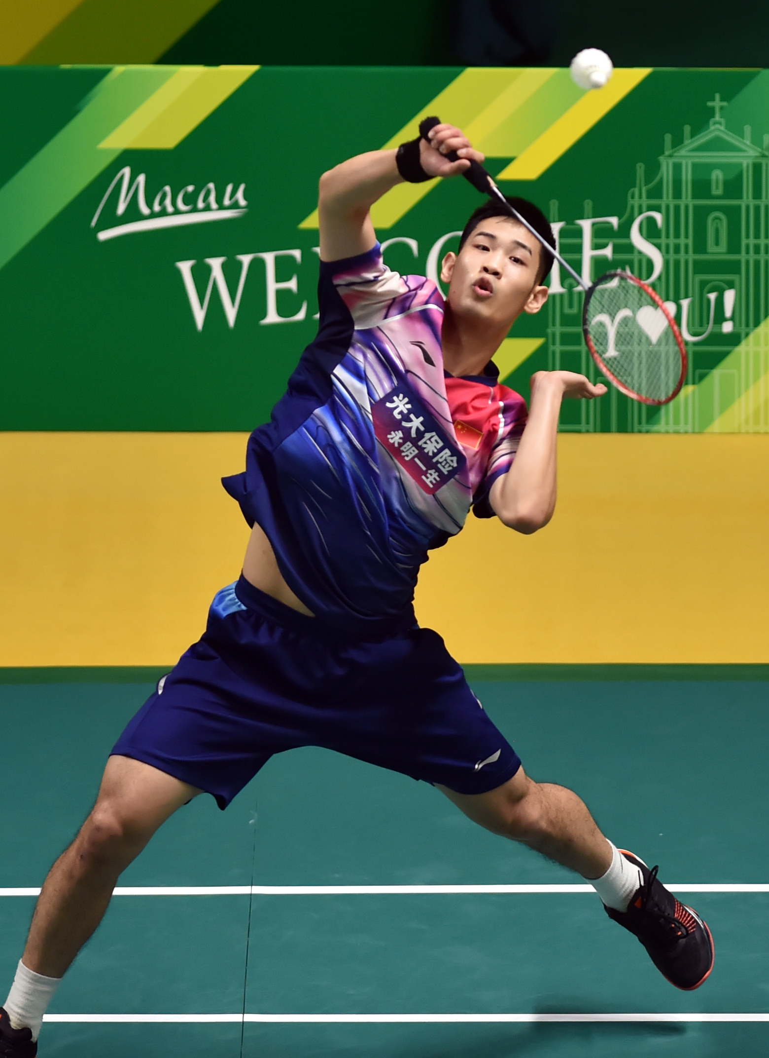 羽毛球——澳门公开赛:孙飞翔晋级四强(3)