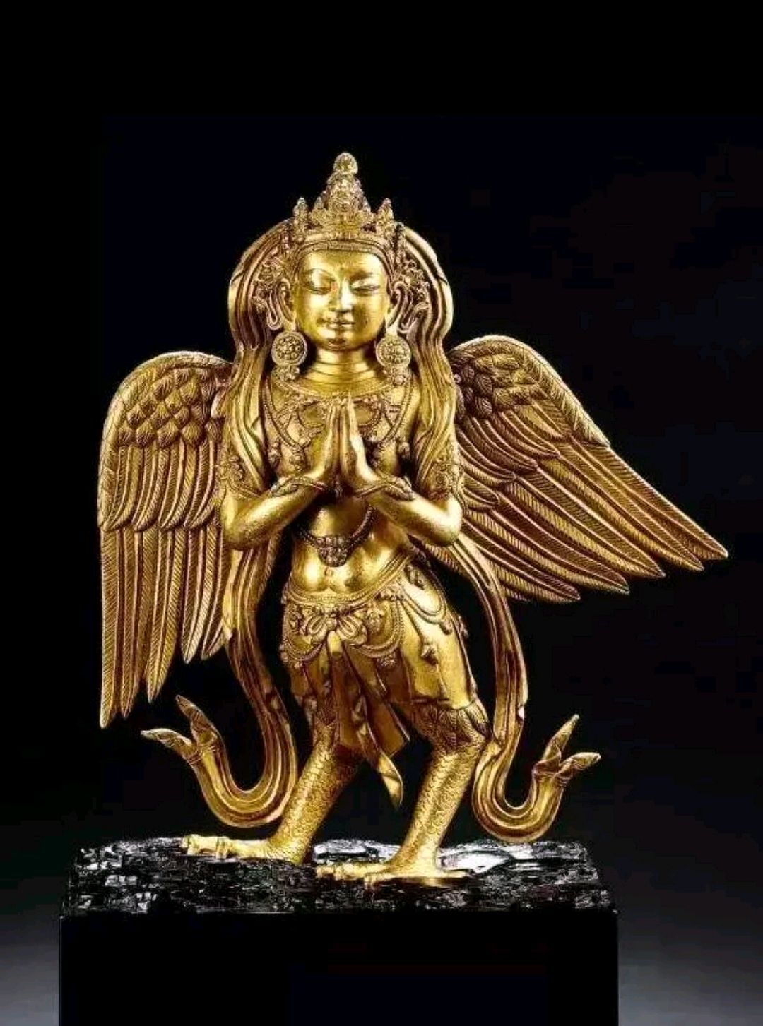 鎏金铜牛和迦陵频伽