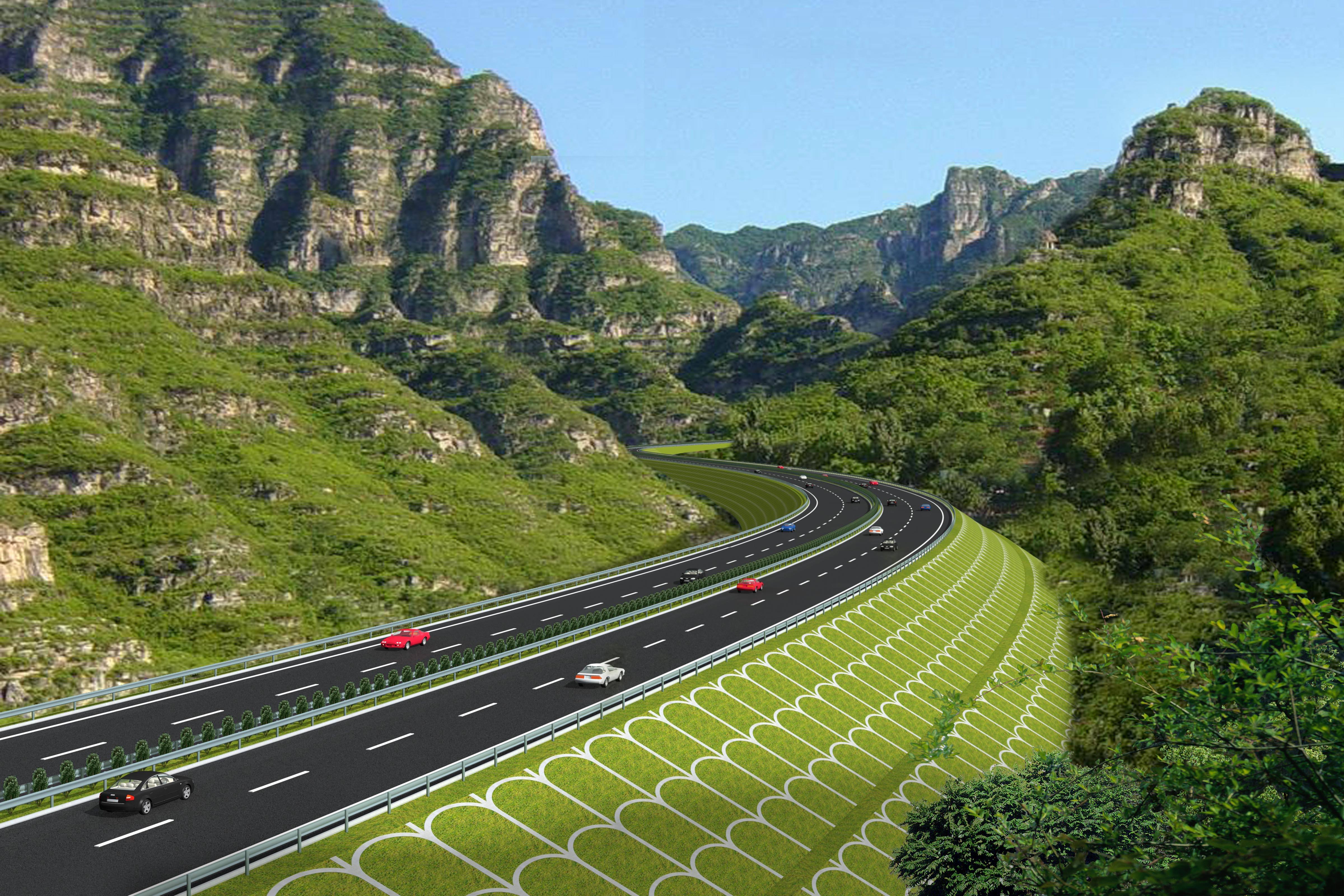 四川在建的一条高速公路,投资达88亿,双向四车道,全长约84公里