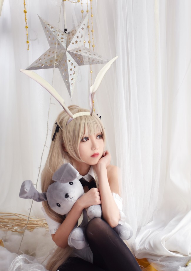 缘之空春日野穹兔女郎cos