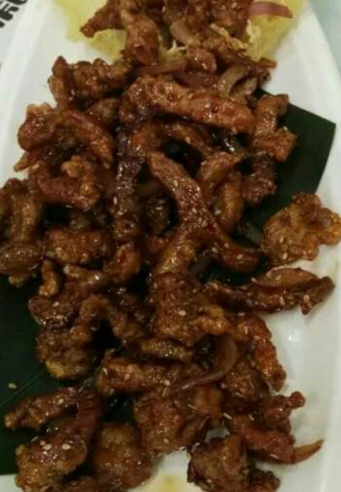 特色美食孜然滋味肉