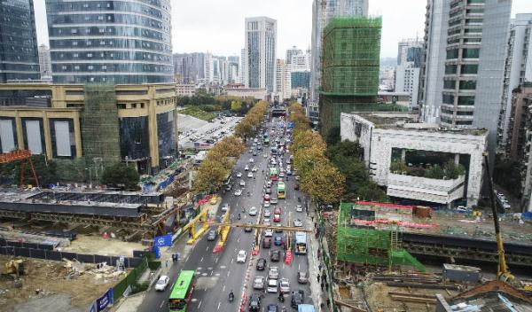 贵阳人民大道跨北京路桥计划月底合龙