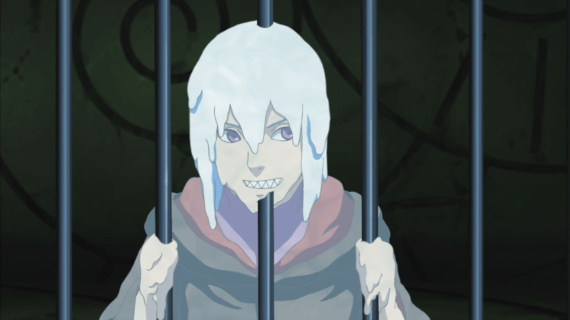 水月是鬼灯一族的族人,借助特殊的能力水化之术获得了异于常人的体质