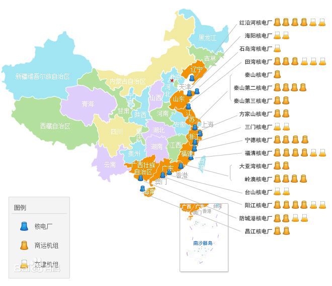 中国核电站的结果_百度图片