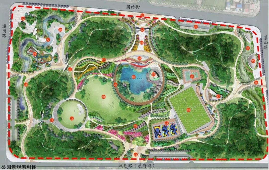 渑池县两沟公园规划图图片