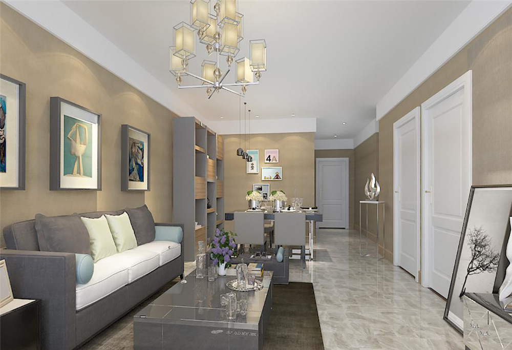 81平米普通户型现代简约家装装修图片设计 转载自百家号作者:装修大家