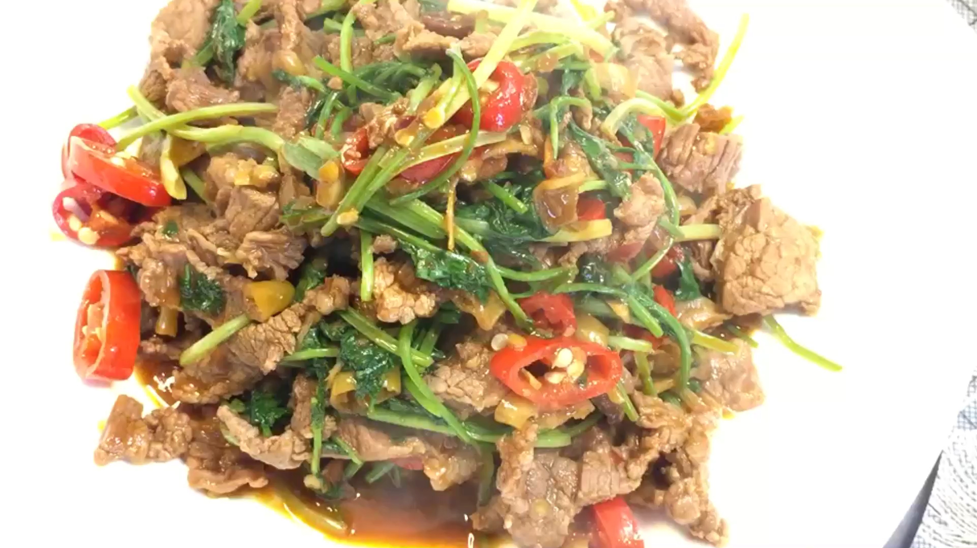 小炒野山椒炒牛肉