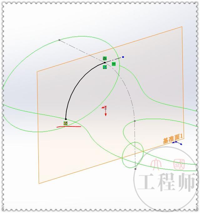 用sw畫一個雙橢圓曲面圖形,此圖建模思路簡單,只是曲線有點繁瑣