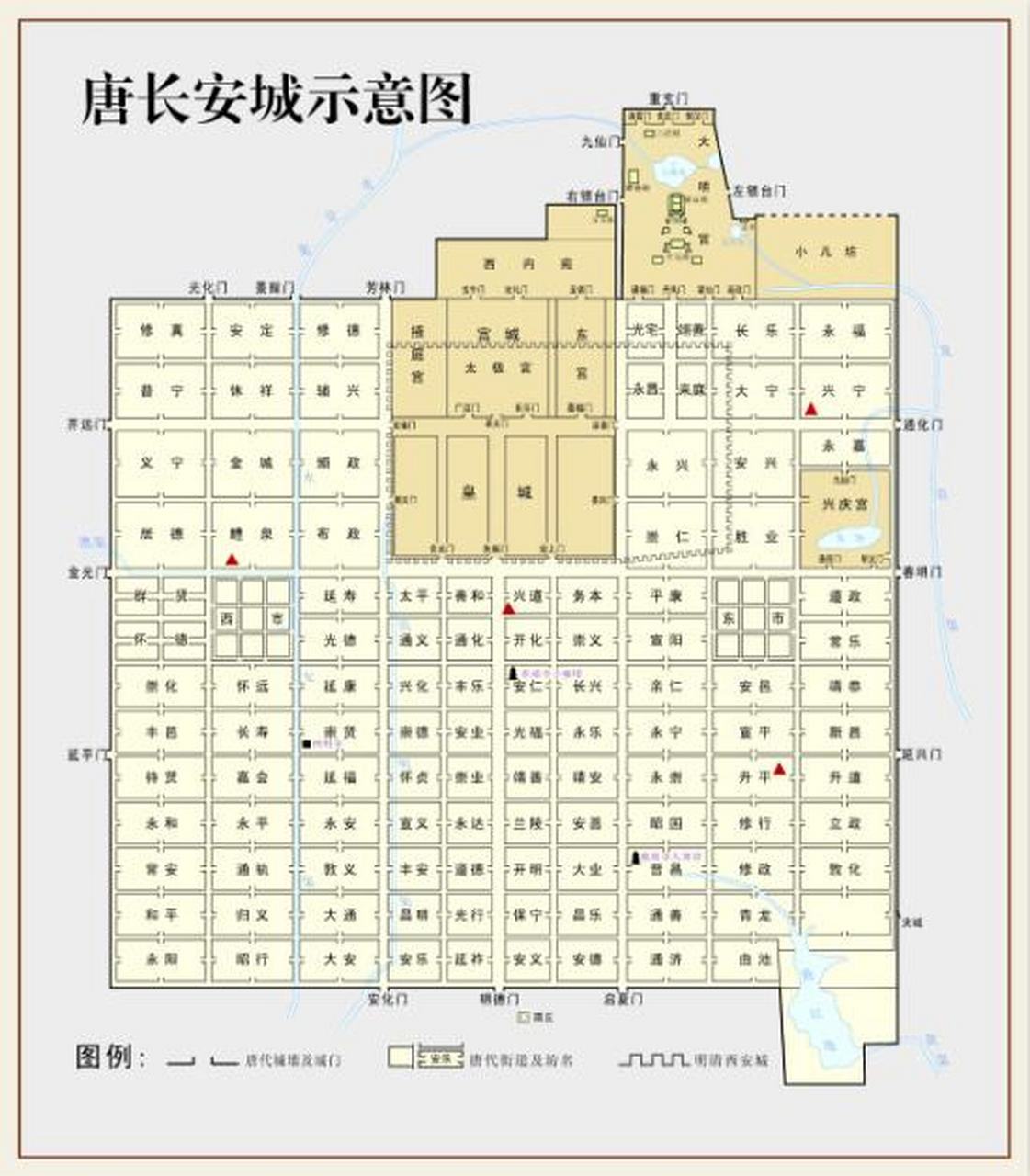 历史解读长安十二时辰#《长安十二时辰》中的长安舆图 即长安城地图