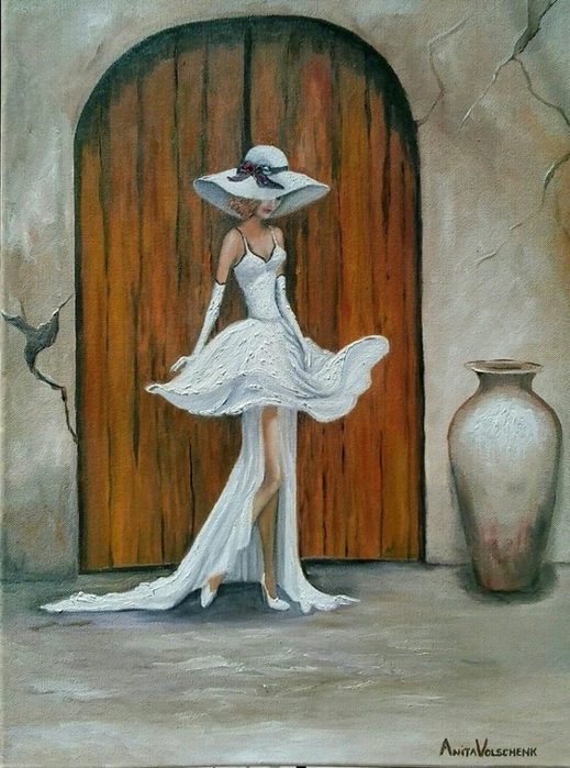 插画:艺术家anita volschenk女性插画-优雅的身姿,迷人的魅力