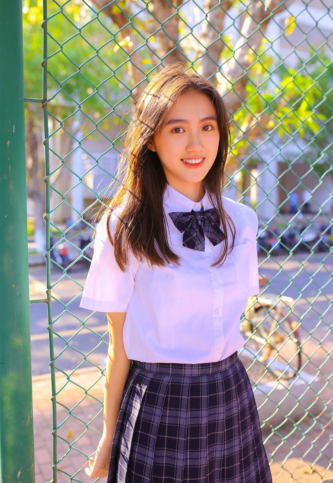 校园人像摄影:笑起来真像好天气,心被融化了