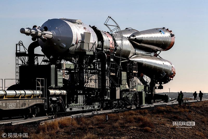 俄"联盟ms-12"号飞船即将发射 被运往发射场