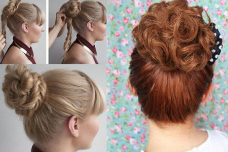 花苞头简单扎法图解集锦 简单几招轻松度夏