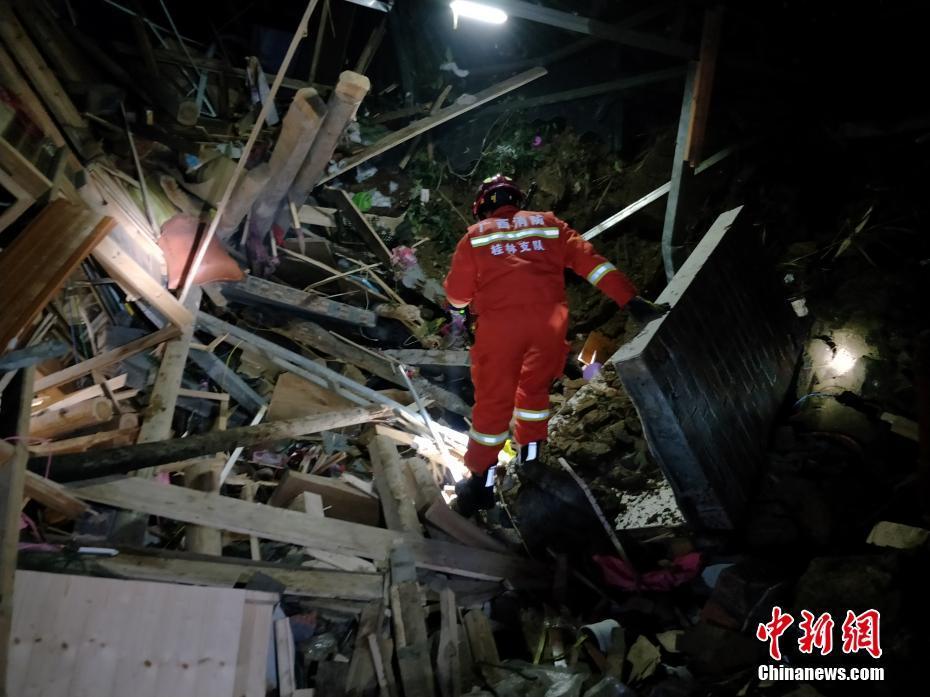 广西龙脊梯田景区发生山体崩塌